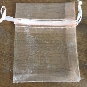 95 Peach Mini Organza Bags ( 3in x 3 in)